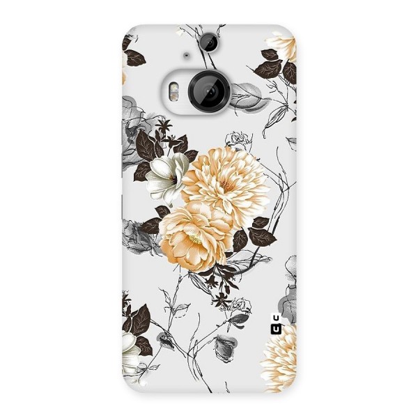 Yellow Floral Back Case for HTC One M9 Plus