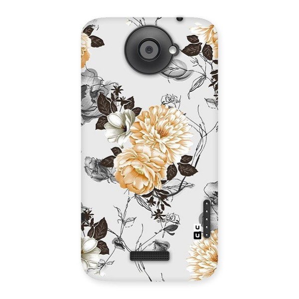 Yellow Floral Back Case for HTC One X
