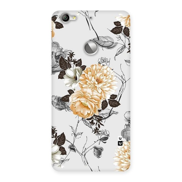 Yellow Floral Back Case for LeTV Le 1s