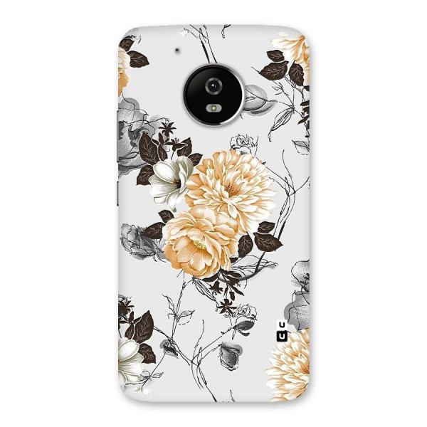 Yellow Floral Back Case for Moto G5