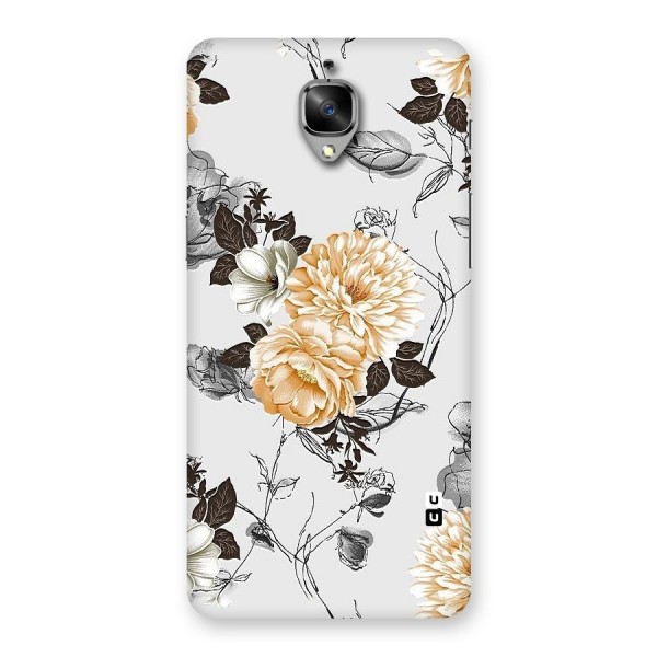 Yellow Floral Back Case for OnePlus 3