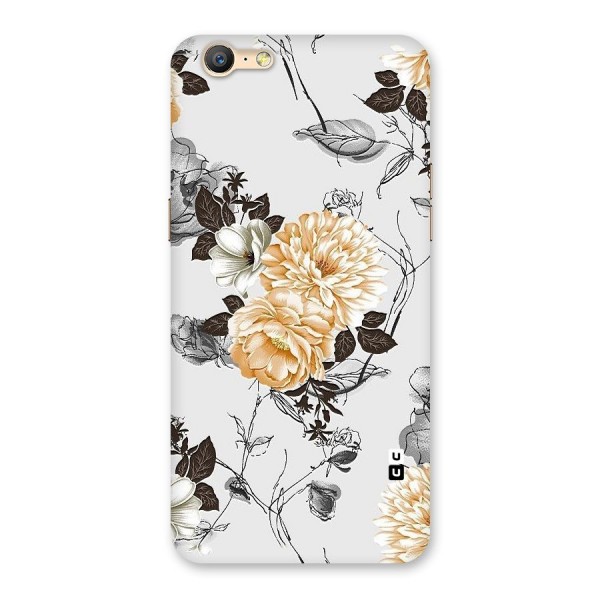 Yellow Floral Back Case for Oppo A57