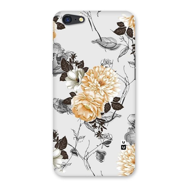 Yellow Floral Back Case for Oppo A71