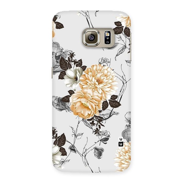 Yellow Floral Back Case for Samsung Galaxy S6 Edge Plus
