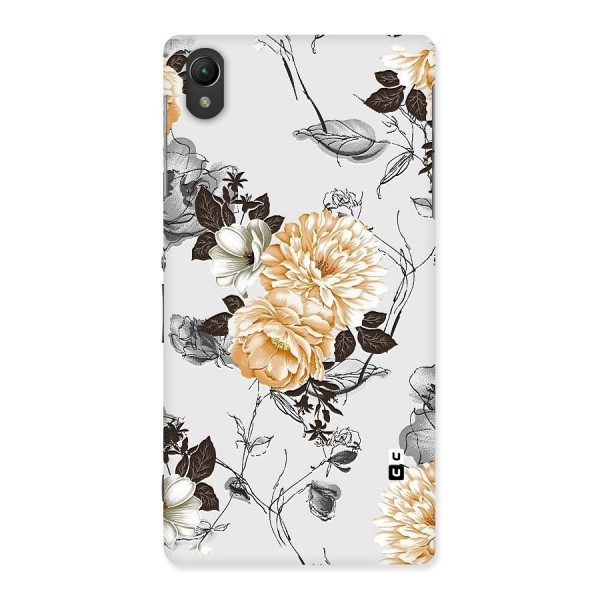 Yellow Floral Back Case for Sony Xperia Z2