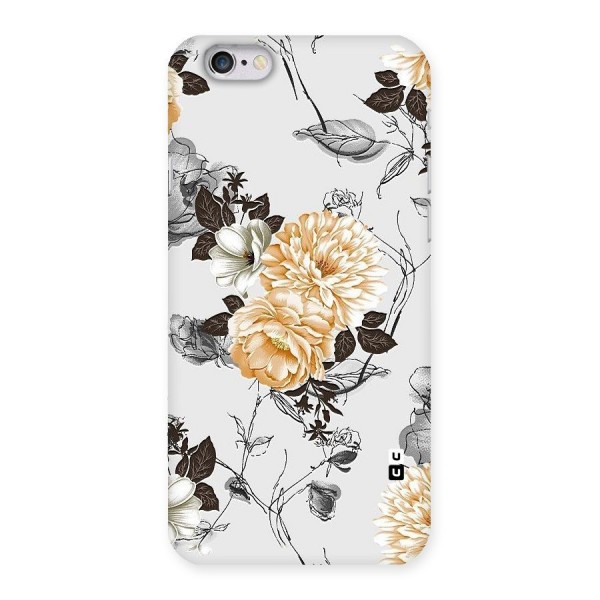 Yellow Floral Back Case for iPhone 6 6S