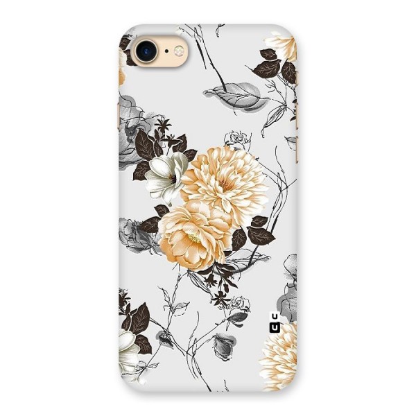 Yellow Floral Back Case for iPhone 7