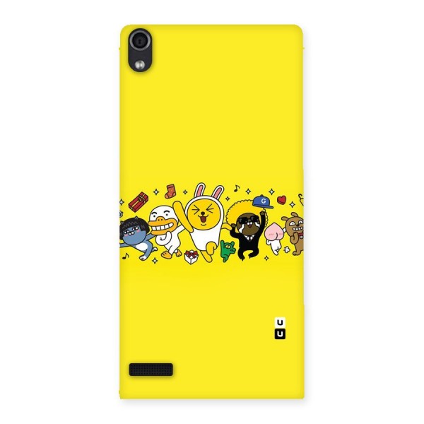 Yellow Friends Back Case for Ascend P6