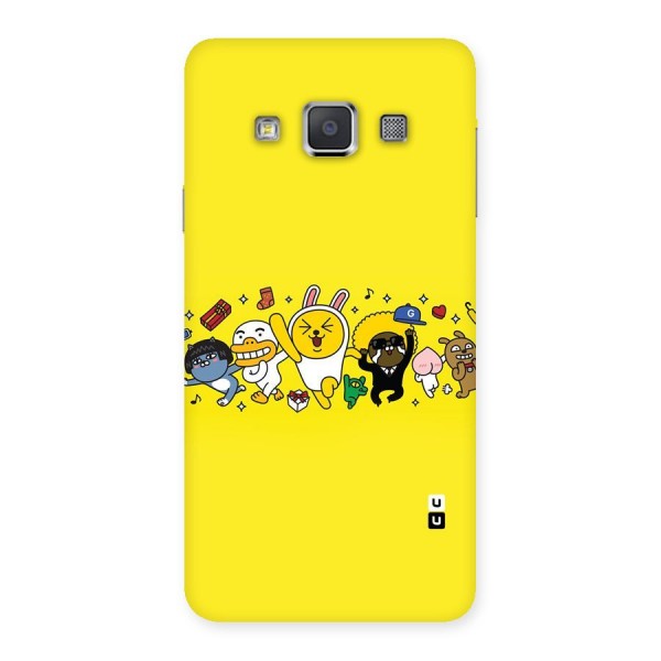 Yellow Friends Back Case for Galaxy A3