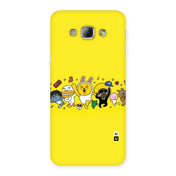 Yellow Friends Back Case for Galaxy A8
