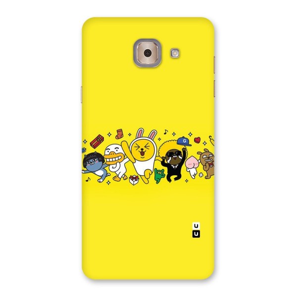 Yellow Friends Back Case for Galaxy J7 Max