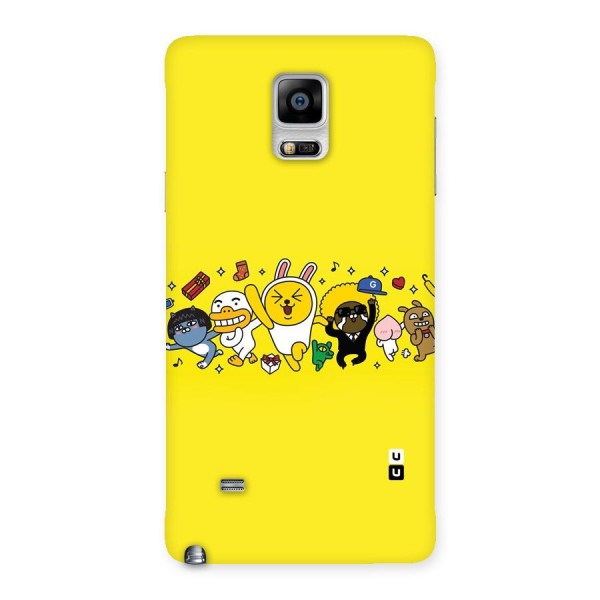 Yellow Friends Back Case for Galaxy Note 4