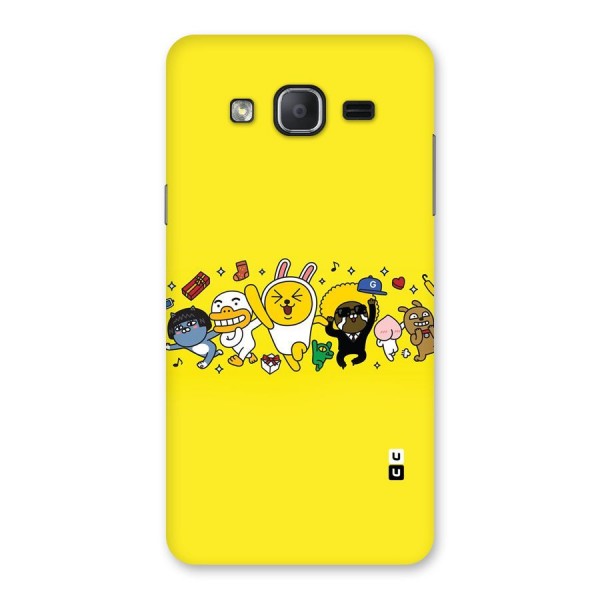 Yellow Friends Back Case for Galaxy On7 Pro