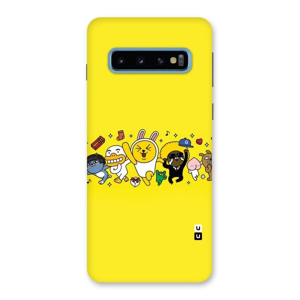 Yellow Friends Back Case for Galaxy S10