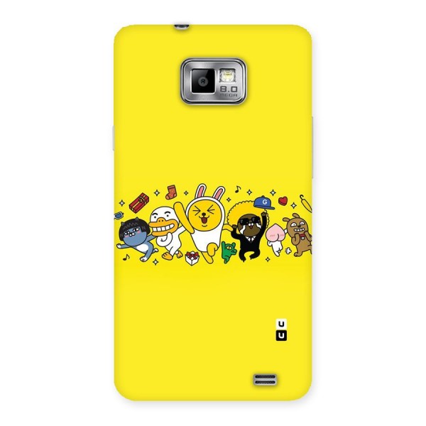 Yellow Friends Back Case for Galaxy S2