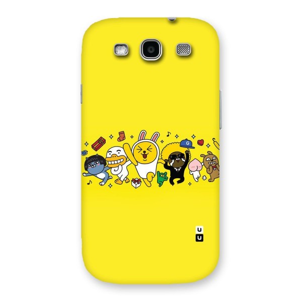 Yellow Friends Back Case for Galaxy S3