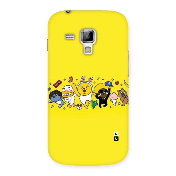 Yellow Friends Back Case for Galaxy S Duos