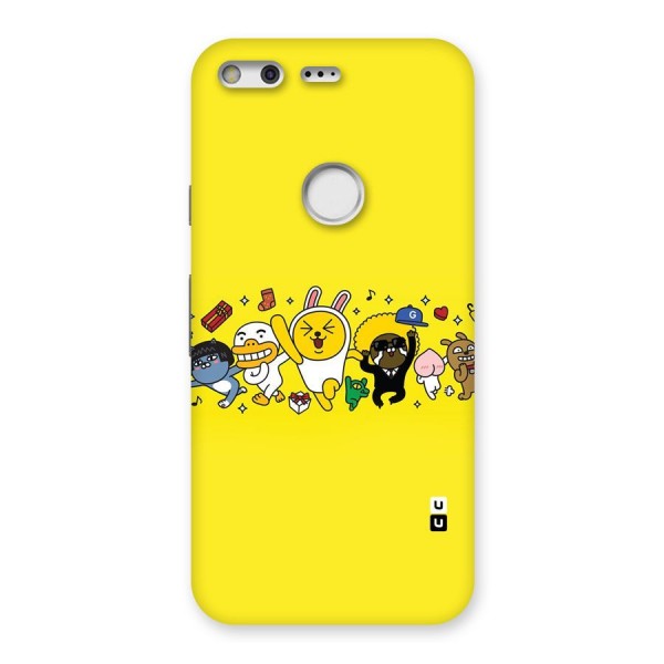 Yellow Friends Back Case for Google Pixel