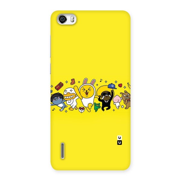 Yellow Friends Back Case for Honor 6