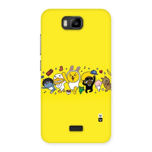 Yellow Friends Back Case for Honor Bee