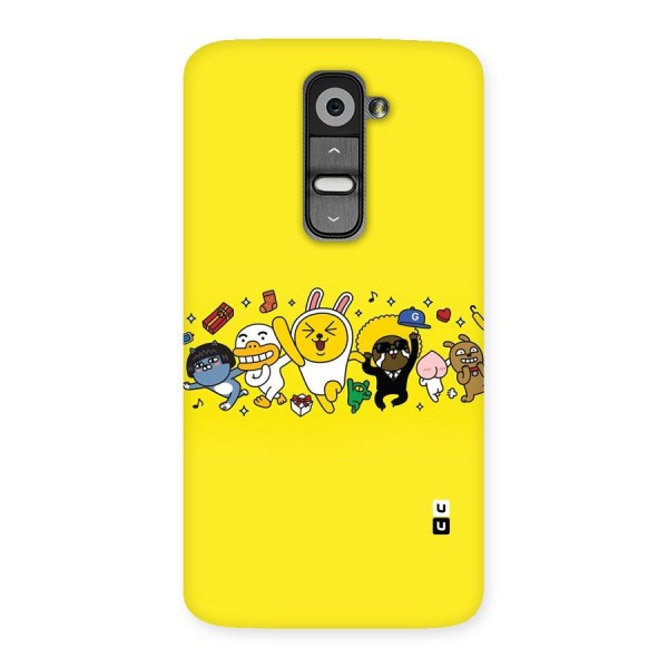 Yellow Friends Back Case for LG G2