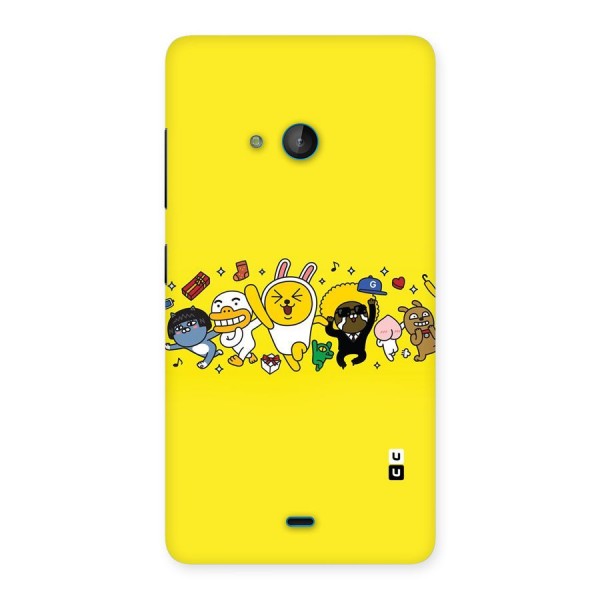 Yellow Friends Back Case for Lumia 540