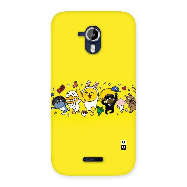 Yellow Friends Back Case for Micromax Canvas Magnus A117