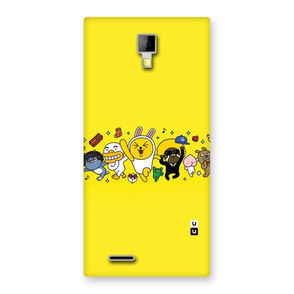 Yellow Friends Back Case for Micromax Canvas Xpress A99