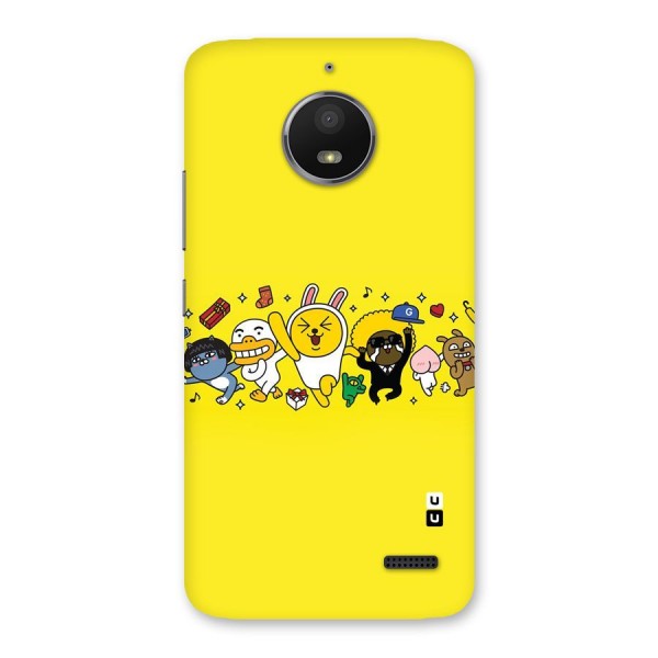 Yellow Friends Back Case for Moto E4