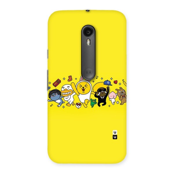 Yellow Friends Back Case for Moto G Turbo