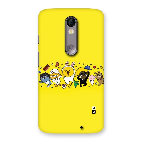 Yellow Friends Back Case for Moto X Force