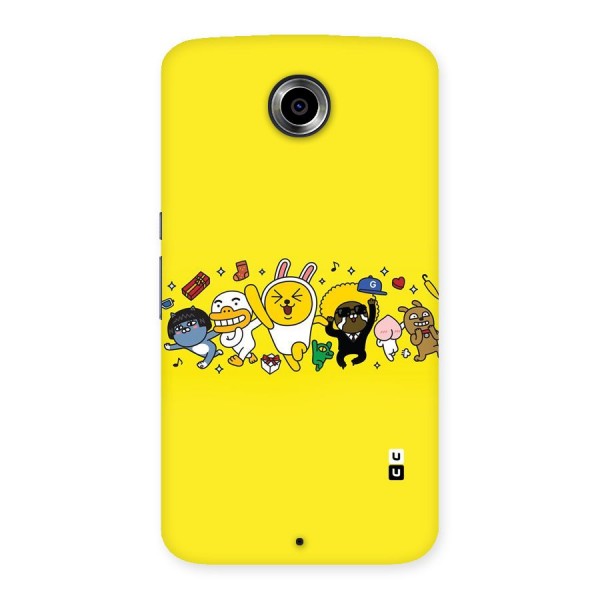 Yellow Friends Back Case for Nexsus 6