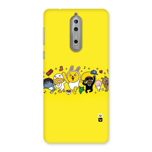 Yellow Friends Back Case for Nokia 8