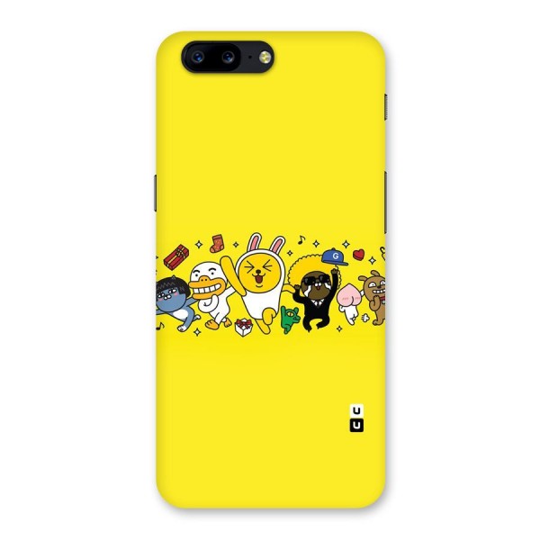 Yellow Friends Back Case for OnePlus 5