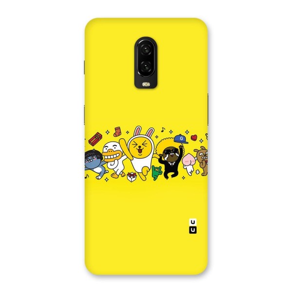 Yellow Friends Back Case for OnePlus 6T