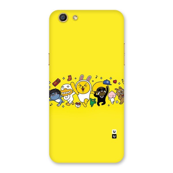 Yellow Friends Back Case for Oppo F3