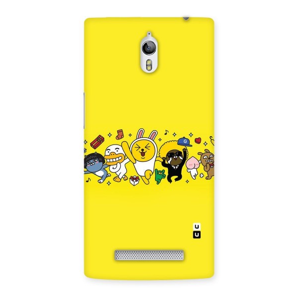 Yellow Friends Back Case for Oppo Find 7