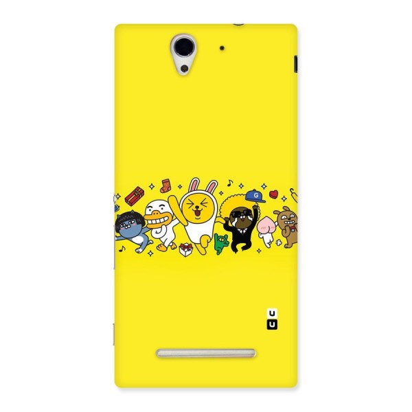 Yellow Friends Back Case for Sony Xperia C3