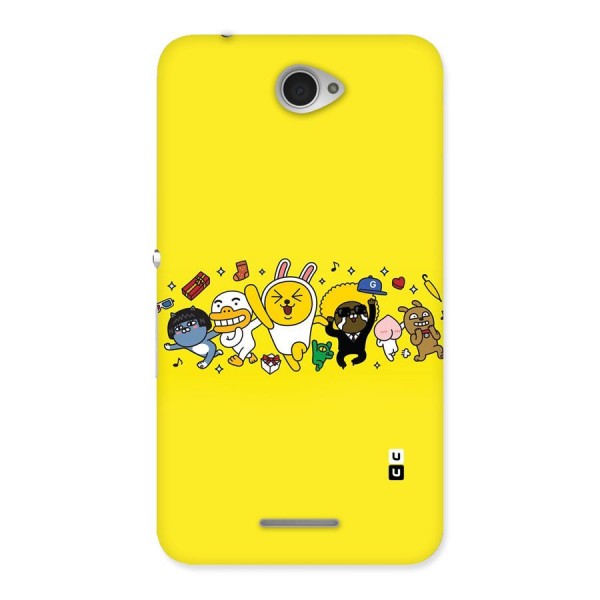 Yellow Friends Back Case for Sony Xperia E4