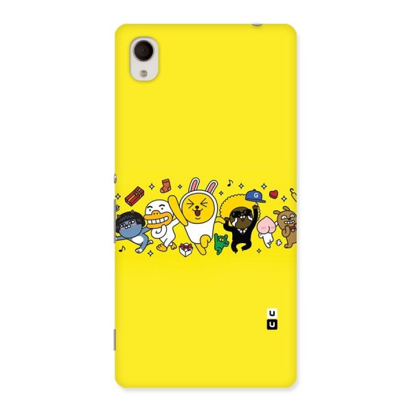 Yellow Friends Back Case for Sony Xperia M4
