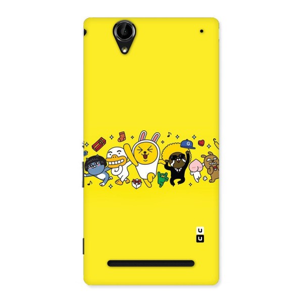 Yellow Friends Back Case for Sony Xperia T2
