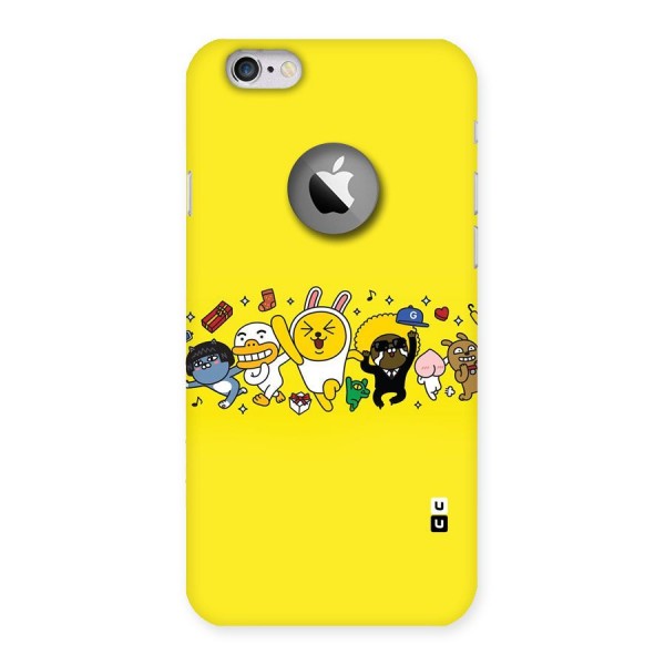 Yellow Friends Back Case for iPhone 6 Logo Cut