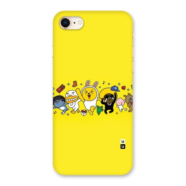 Yellow Friends Back Case for iPhone 8
