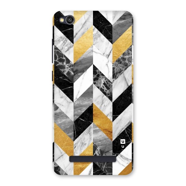 Yellow Grey Marble Back Case for Redmi 4A