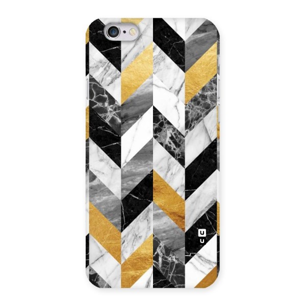 Yellow Grey Marble Back Case for iPhone 6 6S