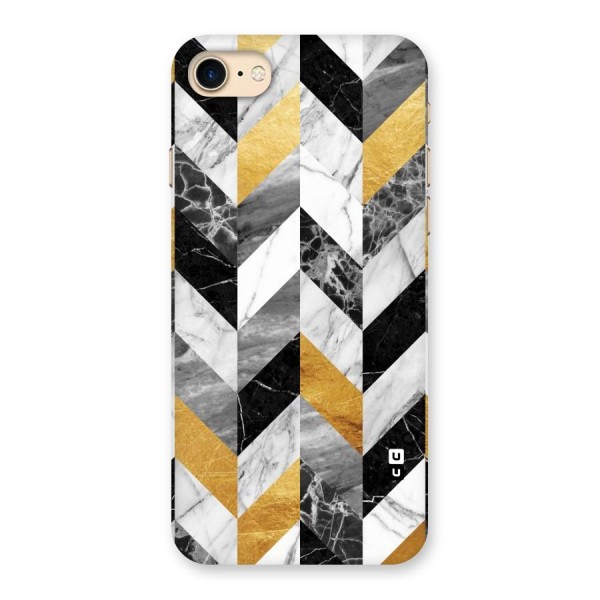 Yellow Grey Marble Back Case for iPhone 7