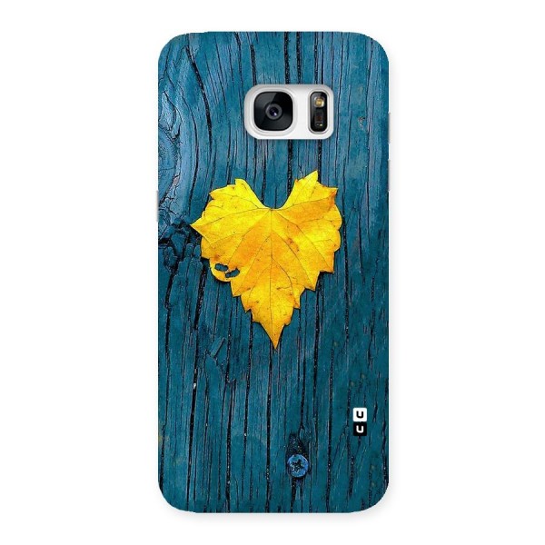 Yellow Leaf Back Case for Galaxy S7 Edge
