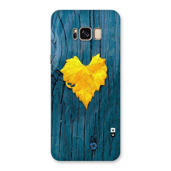 Yellow Leaf Back Case for Galaxy S8 Plus