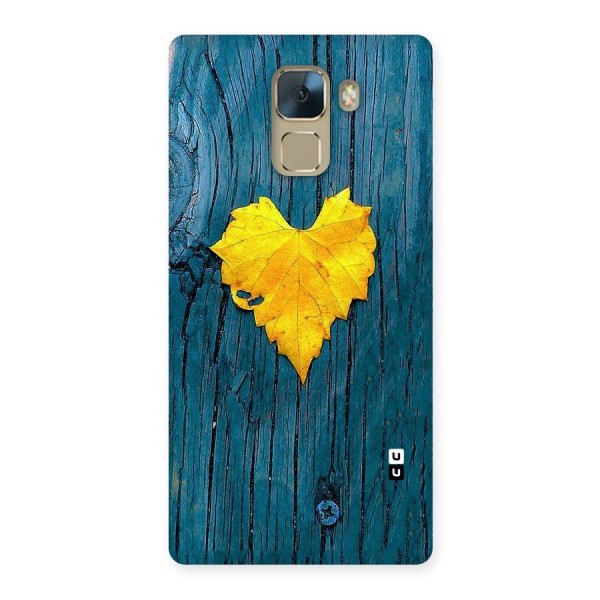 Yellow Leaf Back Case for Huawei Honor 7