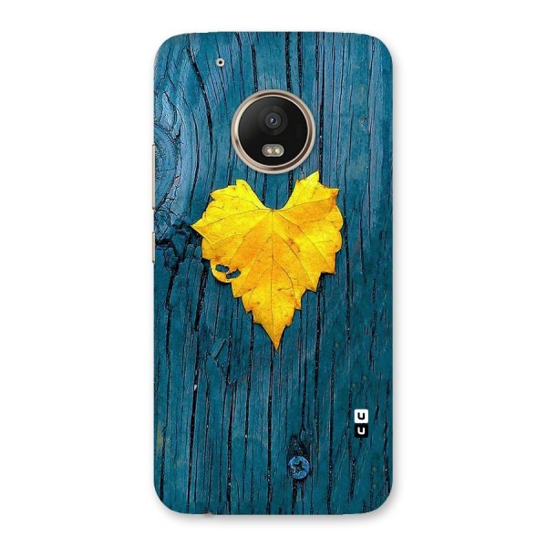 Yellow Leaf Back Case for Moto G5 Plus